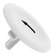 SWITCH CAP, WHITE, PUSH BUTTON