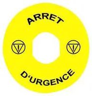 MARKED LEGEND, EMERGENCY STOP SWITCH