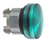 PILOT LIGHT HEAD, GREEN, ROUND, 22MM