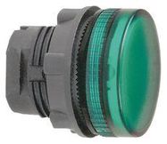 PILOT LIGHT HEAD, GREEN, ROUND, 22MM