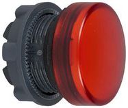 PILOT LIGHT HEAD, RED, ROUND, 22MM