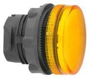 PILOT LIGHT HEAD, YELLOW, ROUND, 22MM