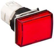 PILOT LIGHT HEAD, RED, RECT, 16MM