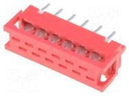 Connector: wire-board; adapter; PIN: 12; 1.5A; IDC,THT; 2x6; 30mΩ CONNFLY