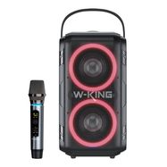 Wireless Bluetooth Speaker W-KING T9 60W (black) + microphone, W-KING