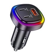 Car charger USB, 2x USB-C Remax RCC330, 66W (black), Remax