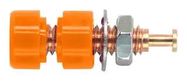 PANEL MOUNT PIN TIP JACK, 5A, ORANGE