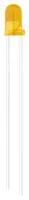 LED, ORANGE RED, 40MCD, 625NM, 3MM
