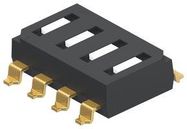 DIP SWITCH, SPST, 0.025A, 24VDC, SMD