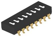 DIP SWITCH, 8POS, SPST, SLIDE