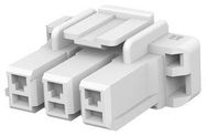 PLUG HOUSING, 3POS, PA 6.6 GF, NATURAL