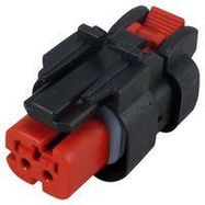 CONNECTOR HOUSING, PLUG, 4POS, 5.3MM