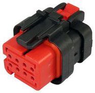 CONNECTOR HOUSING, PLUG, 4POS, 5.3MM