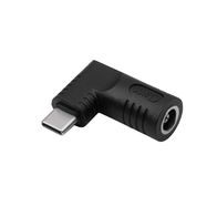 DC 6,5/4,4mm adapter + USB Type-C pin - power supply socket - Akyga AK-ND-D04