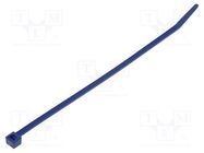 Cable tie; with metal; L: 150mm; W: 3.5mm; polyamide; 135N; blue 