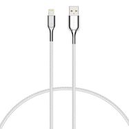 Cable Lightning to USB Cygnett Armoured 2.4A 12W 0,1m (white), Cygnett