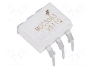 Optotriac; 5.3kV; Uout: 600V; zero voltage crossing driver; DIP6 ONSEMI