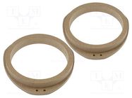 Spacer ring; MDF; 165mm; Opel; impregnated,varnished; 2pcs. 4CARMEDIA