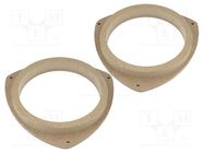 Spacer ring; MDF; 165mm; Toyota; impregnated,varnished; 2pcs. 4CARMEDIA