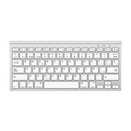 Wireless iPad keyboard Omoton KB088 with tablet holder (silver), Omoton