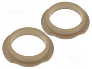 Spacer ring; MDF; 165mm; Ford; impregnated,varnished; 2pcs. 4CARMEDIA