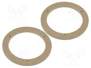 Spacer ring; MDF; 165mm; Nissan; impregnated,varnished; 2pcs. 4CARMEDIA