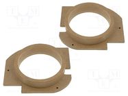 Spacer ring; MDF; 165mm; Škoda; impregnated,varnished; 2pcs. 4CARMEDIA