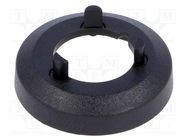 Nut cover; ABS; black; push-in; Ø: 17.5mm; Øint: 15.7mm OKW