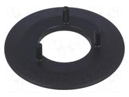 Collar; ABS; black; push-in; 40mm OKW