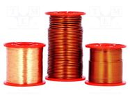 Coil wire; double coated enamelled; 0.71mm; 0.25kg; max.200°C SYNFLEX