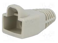 RJ45 plug boot; 6mm; light grey MH CONNECTORS