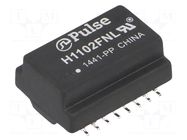 Transformer: Ethernet; SMD; -1.1dB; Network: Ethernet 10/100Mbps PULSE