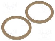 Spacer ring; MDF; 165mm; impregnated,varnished; 2pcs. 4CARMEDIA