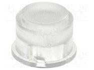 Button; round; transparent; Ø9.6mm; plastic MEC