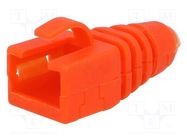 RJ45 plug boot; orange MH CONNECTORS