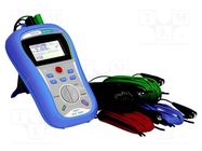 Meter: grounding resistance; LCD; IP40; Pollution degree: 2 METREL