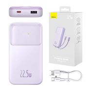 Powerbank Baseus Comet with USB to USB-C cable, 10000mAh, 22.5W (purple), Baseus