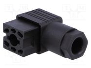 Connector: rectangular; GO; plug; female; PIN: 6; tinned; IP65; black HIRSCHMANN