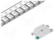 LED; SMD; 1206; yellow green; 20÷45mcd; 3.2x1.6x0.8mm; 120°; 20mA 