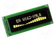 Display: OLED; alphanumeric; 16x2; Dim: 85x36mm; yellow-green DISPLAY VISIONS