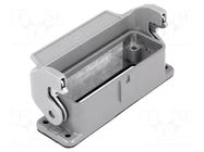 Enclosure for connectors: HDC; size 16A; Han® A; IP65; with latch HARTING