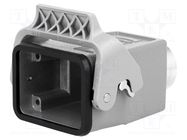 Enclosure: for HDC connectors; Han® B; size 6B; for cable; high HARTING