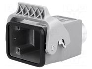 Enclosure for connectors: HDC; size 6B; for cable; Han® B; IP65 HARTING