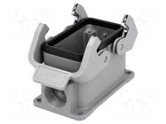Enclosure for connectors: HDC; size 10B; Han® B; IP65; closed HARTING
