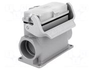 Enclosure for connectors: HDC; size 16B; Han® B; IP65; with latch HARTING