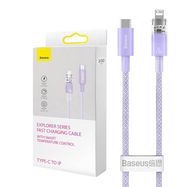 Fast Charging cable Baseus USB-C to Lightning  Explorer Series 2m, 20W (purple), Baseus