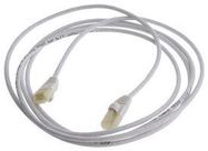 ENET CABLE, RJ45 PLUG-PLUG, 7FT, WHITE