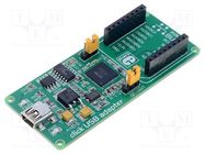 Click board; prototype board; Comp: FT2232H,MCP3204; converter MIKROE