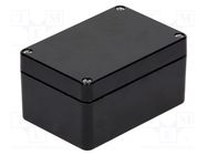 Enclosure: multipurpose; X: 75mm; Y: 110mm; Z: 55mm; polyester; black RAYCHEM RPG