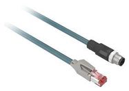 SENSOR CORD, 4P M12 PLUG-RJ45 PLUG, 10M